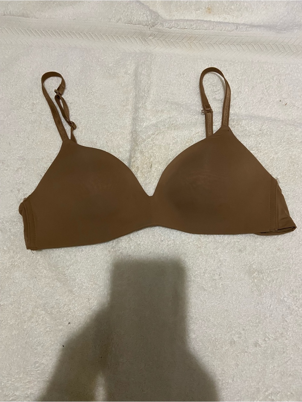 Auden Women's Brown The Bliss Wire Free Lightly Lined Bra Size 34B